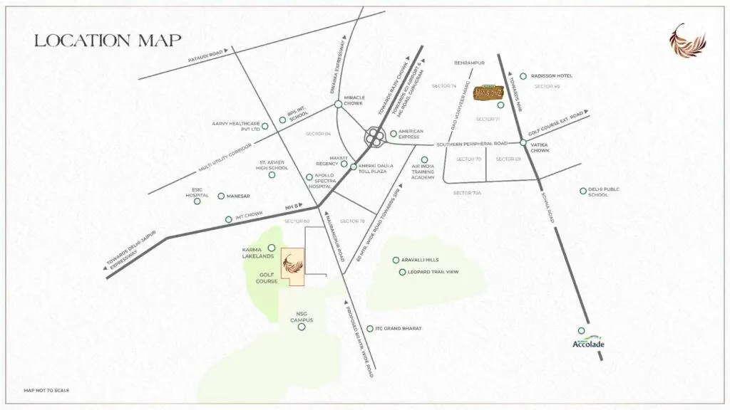 Eldeco Fairway Reserve Location Plan